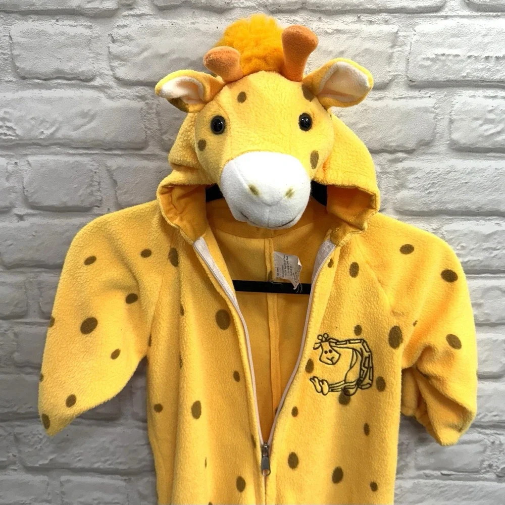 Kids‎ Giraffe Halloween Costume 3T-4T Halloween Fleece Bodysuit Warm Ships Fast